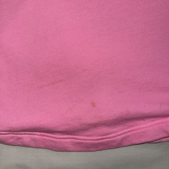 Women's XS Love Pink By Victoria Secret Lace Up Loose Baggie Pullover Hoodie Dog - Picture 2 of 8